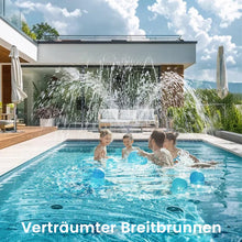 Laden Sie das Bild in den Galerie-Viewer, Doppelkopf-Schwimmbad-Standbrunnen