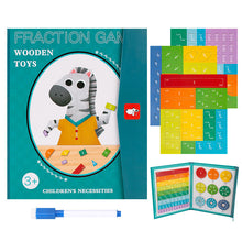 Laden Sie das Bild in den Galerie-Viewer, Magnetisches Buch-Bruchteil-Puzzle für Kinder