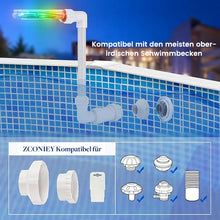 Laden Sie das Bild in den Galerie-Viewer, Doppelkopf-Schwimmbad-Standbrunnen