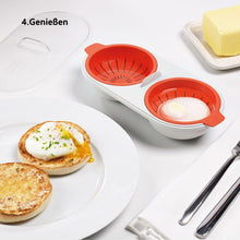 Laden Sie das Bild in den Galerie-Viewer, Bequee Mikrowelle Eierkocher gedämpfte Eierkocher, orange
