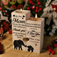 Laden Sie das Bild in den Galerie-Viewer, Kreativer Kerzenhalter aus Holz