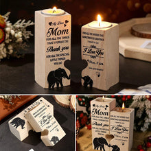 Laden Sie das Bild in den Galerie-Viewer, Kreativer Kerzenhalter aus Holz