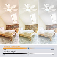 Laden Sie das Bild in den Galerie-Viewer, Deckenventilator mit Licht