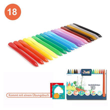 Laden Sie das Bild in den Galerie-Viewer, 🌈Plastikpinsel Set für Kinder mit Übungsbuch🌼