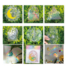 Laden Sie das Bild in den Galerie-Viewer, 🌈PVC Bunte Adsorptionsregenbogenglasfensteraufkleber, 6 pcs🪐