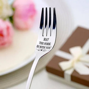 💝Gravierte Gabel - Bestes lustiges Geschenk für einen geliebten Menschen