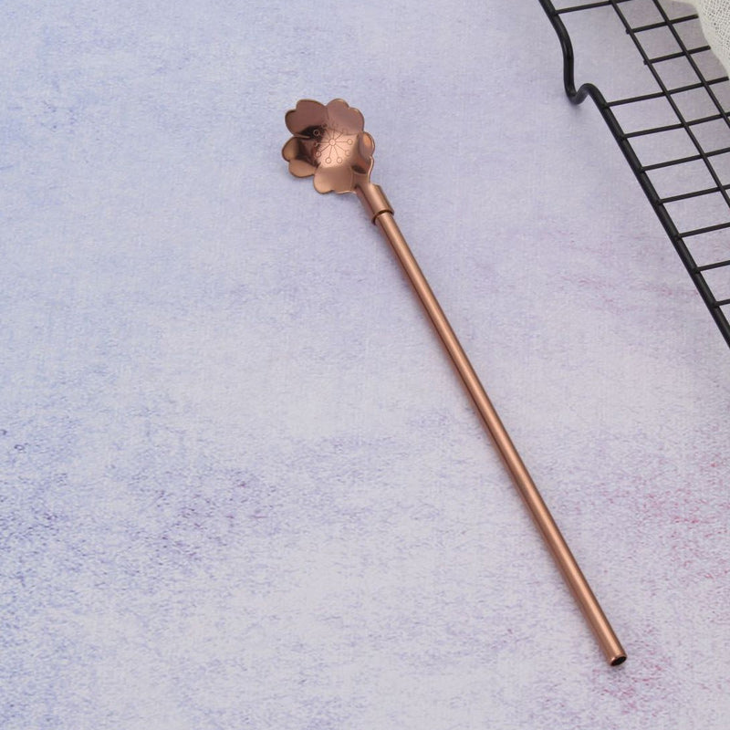 Trinkhalmlöffel aus Edelstahl