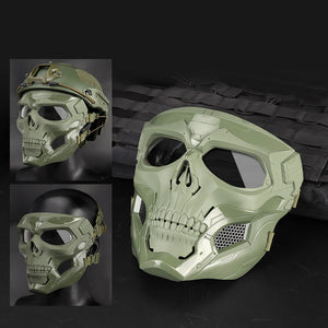 💀Totenkopf Horror Helmmaske💀