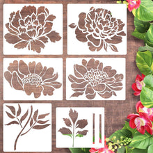 Laden Sie das Bild in den Galerie-Viewer, 🔥DIY-Dekoration🌻 - Gartenzaun große Blumen-Zeichenschablonen