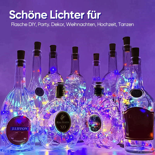 🍾LED-Weinflaschenlichter Kork Nachtlicht DIY Decor Lift