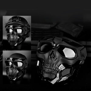 💀Totenkopf Horror Helmmaske💀