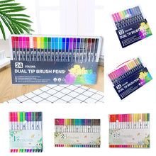 Laden Sie das Bild in den Galerie-Viewer, Doppelseitiges Aquarellstift-Set