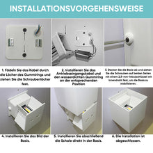 Laden Sie das Bild in den Galerie-Viewer, Wasserdichte, verstellbare LED-Wandleuchte