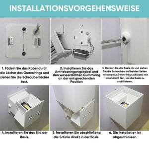 Wasserdichte, verstellbare LED-Wandleuchte