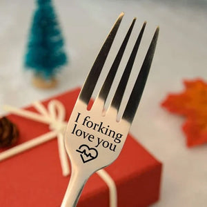 💝Gravierte Gabel - Bestes lustiges Geschenk für einen geliebten Menschen