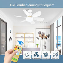 Laden Sie das Bild in den Galerie-Viewer, Deckenventilator mit Licht