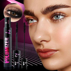 Wimperntusche mit langen, dicken Locken und doppeltem Verwendungszweck