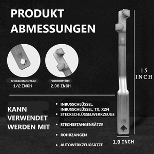 Universeller Drehmomentschlüssel mit Verlängerungswerkzeug