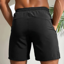 Laden Sie das Bild in den Galerie-Viewer, Shorts für Herren mit Briefdruck und Kordelzug in der Taille