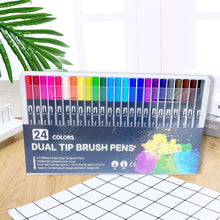 Laden Sie das Bild in den Galerie-Viewer, Doppelseitiges Aquarellstift-Set