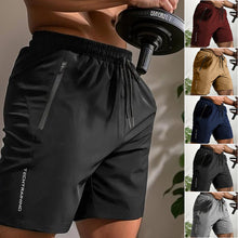 Laden Sie das Bild in den Galerie-Viewer, Shorts für Herren mit Briefdruck und Kordelzug in der Taille