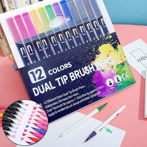 Doppelseitiges Aquarellstift-Set