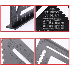 Dreieckslineal für Holzbearbeitungswerkzeuge aus Aluminiumlegierung
