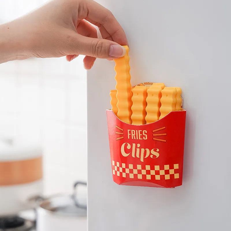 Lustige magnetische Pommes-Frites Lebensmittel Verschlussclip🍟