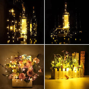 🍾LED-Weinflaschenlichter Kork Nachtlicht DIY Decor Lift
