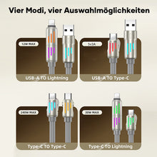 Laden Sie das Bild in den Galerie-Viewer, 240W 4-in-1 USB-C-Kabel