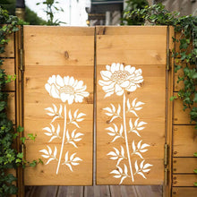 Laden Sie das Bild in den Galerie-Viewer, 🔥DIY-Dekoration🌻 - Gartenzaun große Blumen-Zeichenschablonen