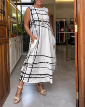 Laden Sie das Bild in den Galerie-Viewer, Ärmelloses einfaches Kleid mit Taschen