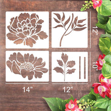 Laden Sie das Bild in den Galerie-Viewer, 🔥DIY-Dekoration🌻 - Gartenzaun große Blumen-Zeichenschablonen