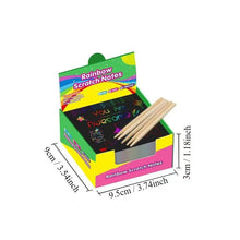 Laden Sie das Bild in den Galerie-Viewer, DIY Regenbogen-Magie-Kratzpapier-Kunstset
