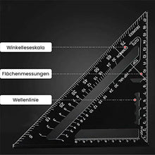 Laden Sie das Bild in den Galerie-Viewer, Dreieckslineal für Holzbearbeitungswerkzeuge aus Aluminiumlegierung