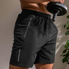Laden Sie das Bild in den Galerie-Viewer, Shorts für Herren mit Briefdruck und Kordelzug in der Taille