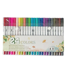 Laden Sie das Bild in den Galerie-Viewer, Doppelseitiges Aquarellstift-Set