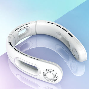 Tragbarer, wiederaufladbarer, blattloser Ventilator mit Nackenkühlung