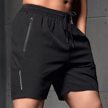 Laden Sie das Bild in den Galerie-Viewer, Shorts für Herren mit Briefdruck und Kordelzug in der Taille
