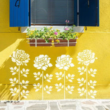 Laden Sie das Bild in den Galerie-Viewer, 🔥DIY-Dekoration🌻 - Gartenzaun große Blumen-Zeichenschablonen