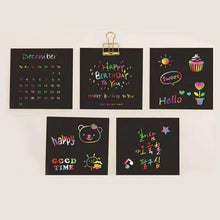 Laden Sie das Bild in den Galerie-Viewer, DIY Regenbogen-Magie-Kratzpapier-Kunstset