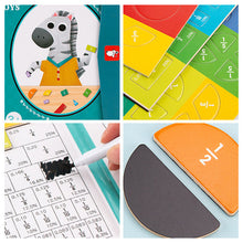 Laden Sie das Bild in den Galerie-Viewer, Magnetisches Buch-Bruchteil-Puzzle für Kinder