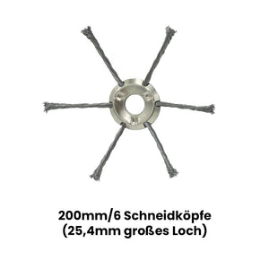 Saker Mähkopf aus Stahldraht