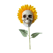 Laden Sie das Bild in den Galerie-Viewer, Sonnenblumenschädel Halloween Dekoration