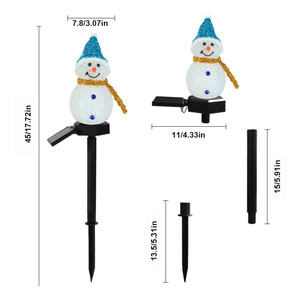 Wasserdichte Solar Schneemann Lampe