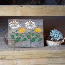 Laden Sie das Bild in den Galerie-Viewer, 🔥DIY-Dekoration🌻 - Gartenzaun große Blumen-Zeichenschablonen