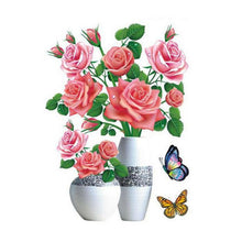 Laden Sie das Bild in den Galerie-Viewer, 3D Stereo Vase Wandaufkleber