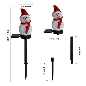 Wasserdichte Solar Schneemann Lampe