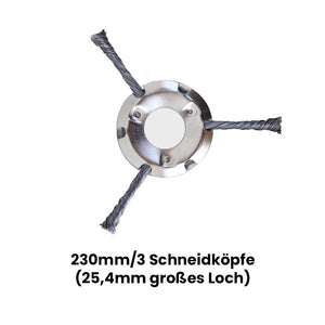 Saker Mähkopf aus Stahldraht