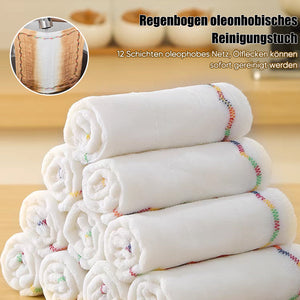 Regenbogen Farbe Geschirr Lappen